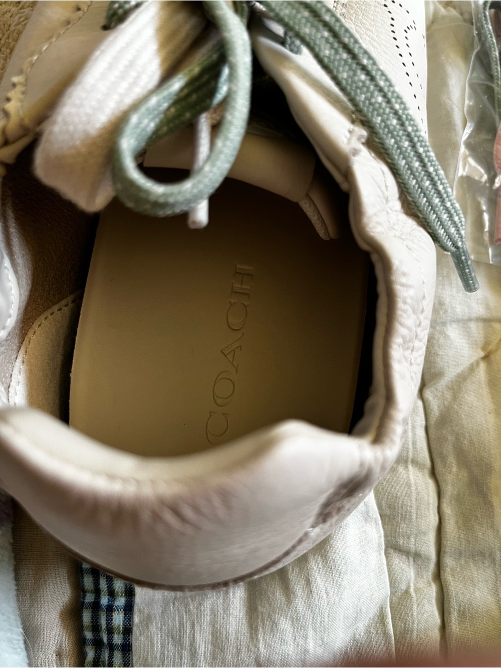 Coach Soft Leather Sneakers Size 7.5 With Additional Laces - Picture 16 of 16